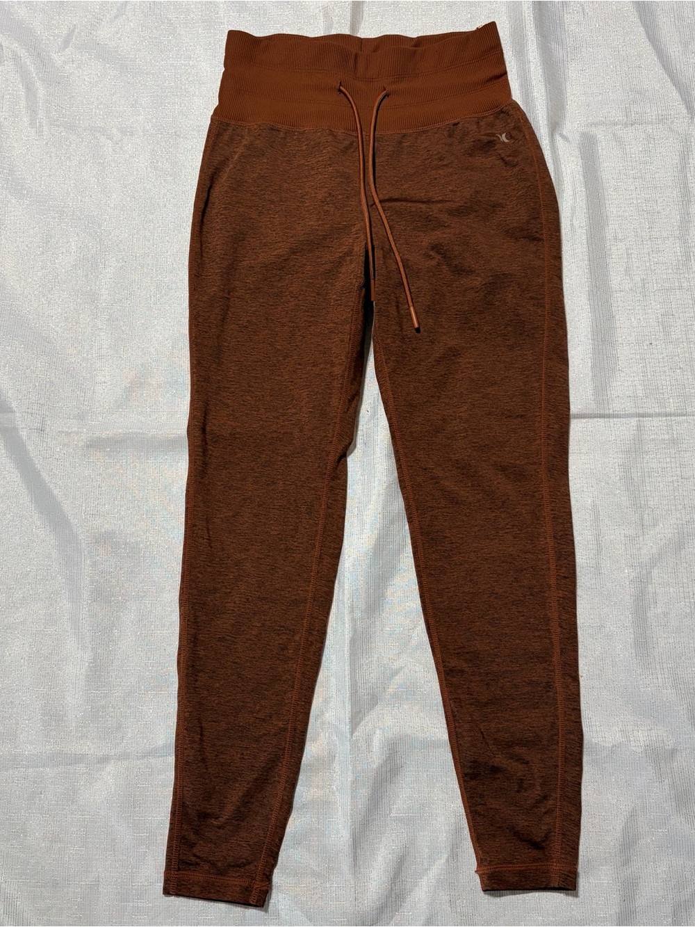 Hurley Women’s Rust Brown Heathered black Drawstring leggings